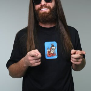 Camiseta Oversized Ainda Bem que Eu Estou na Causa - Preto
